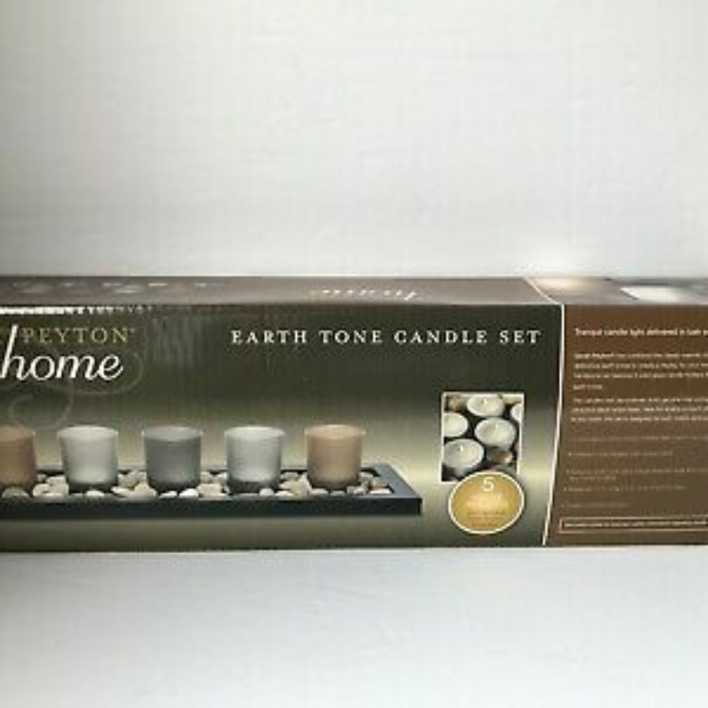 Sarah Peyton White Glass Candle Set